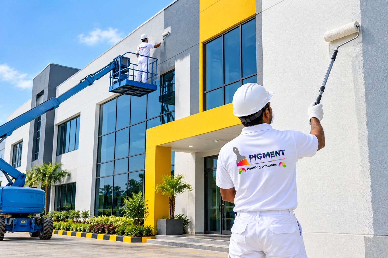 commercial building painting in bangalore