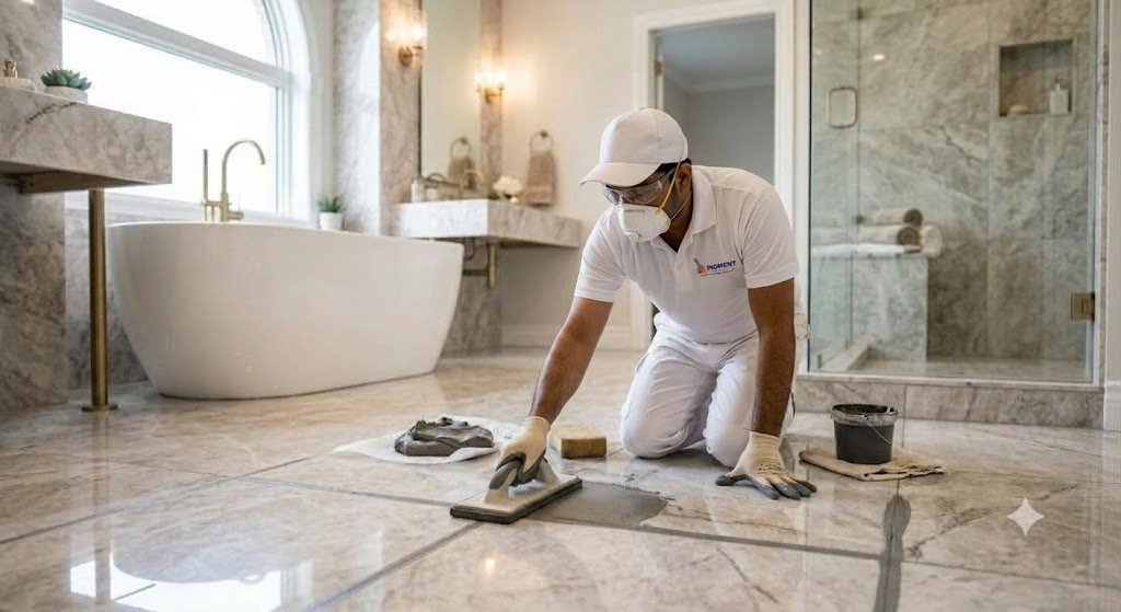 Floor tile grouting service in Bangalore